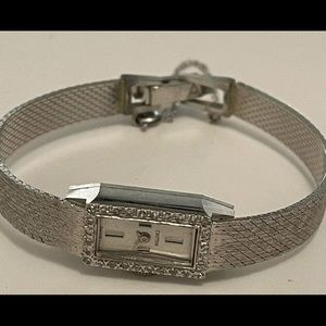 14k Gold and diamond watch